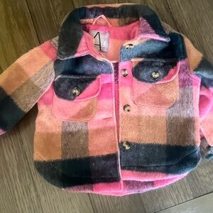 Ariella Pink and Gray Puffer Jacket Stylish and Warm